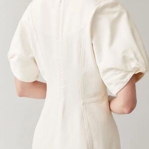 COS White Denim Dress 100% Cotton Size 14